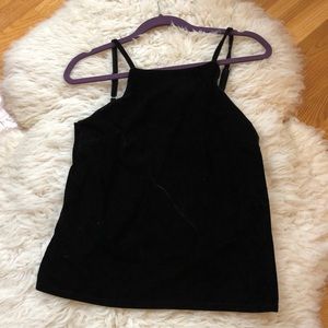 AE “DONT ASK WHY” VELVET TOP WITH OPEN BACK